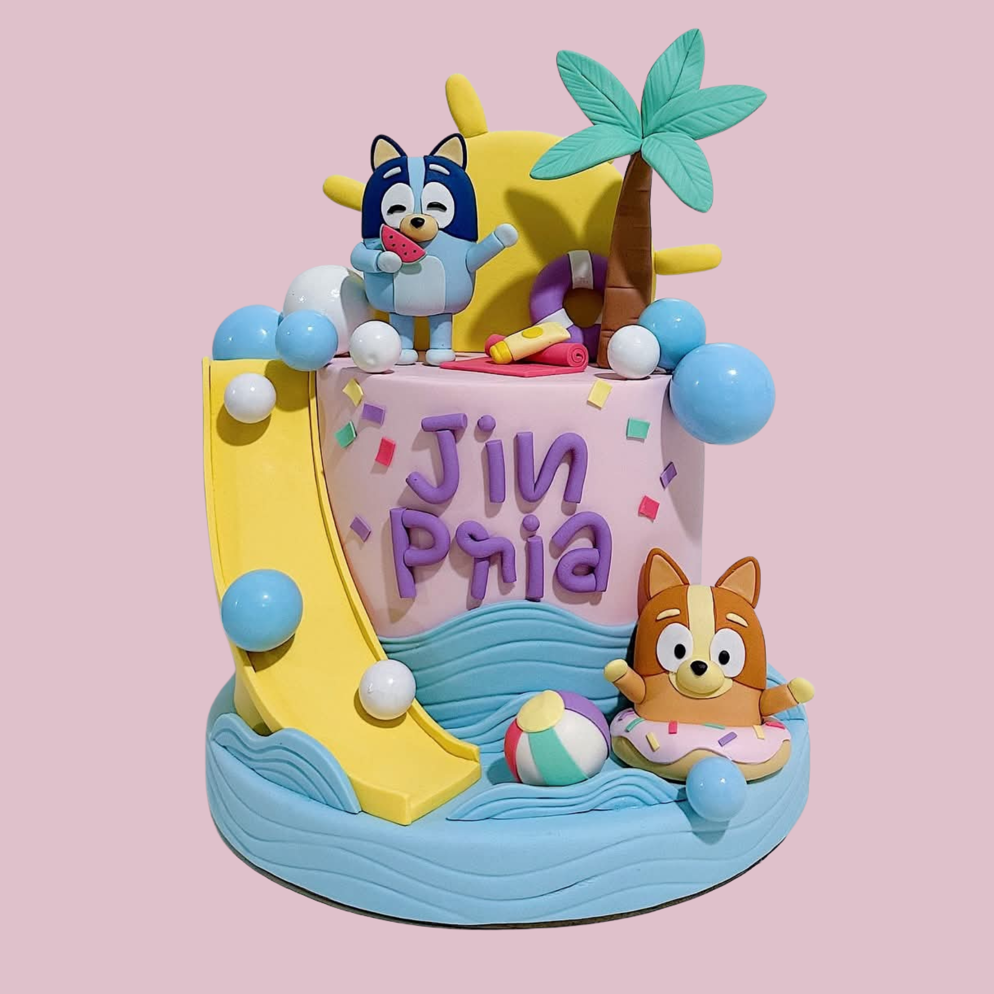 Bluey Beach Cake