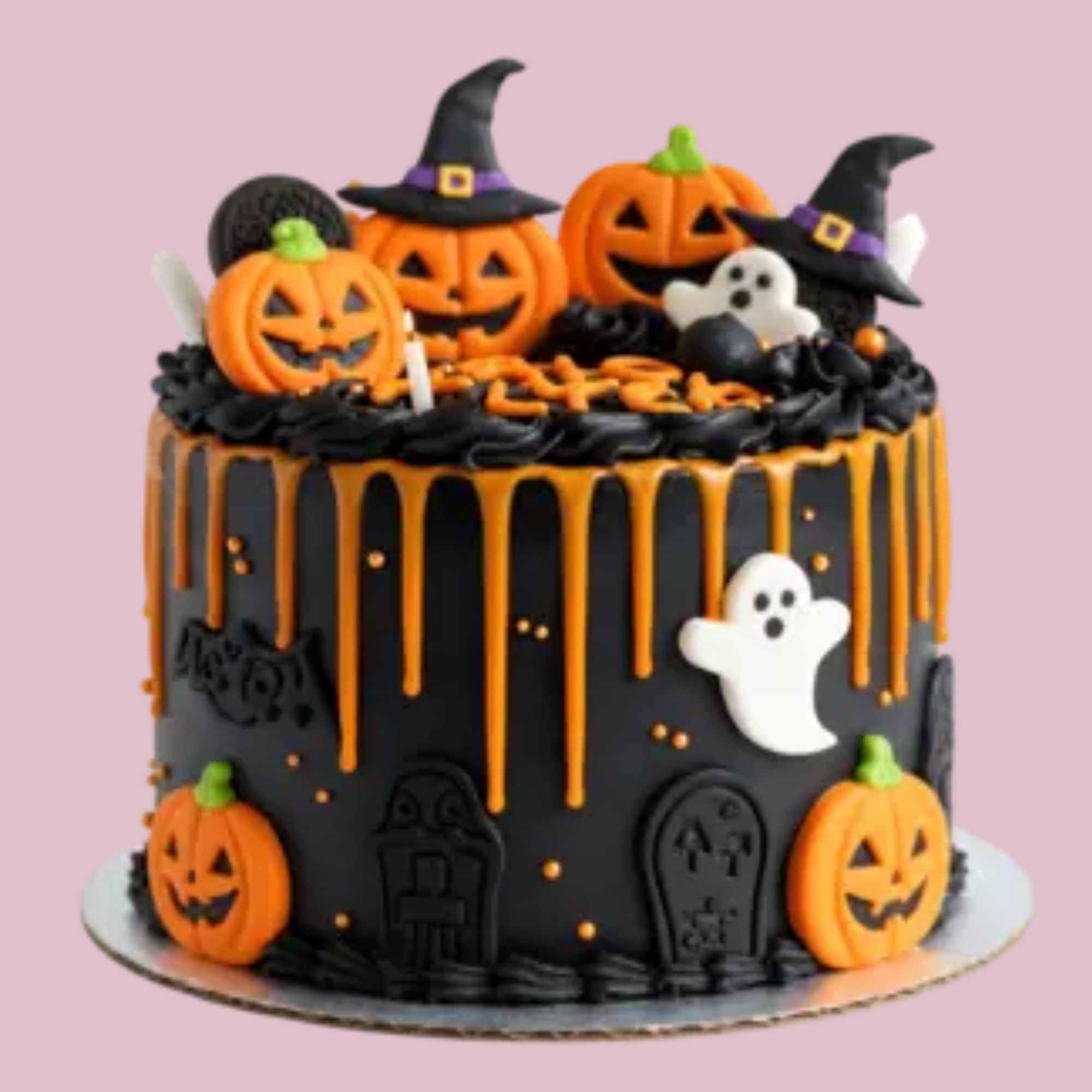 Haunted Halloween Cake
